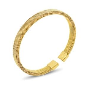 18K Stainless Steel Gold Minimalist Circular Bracelet